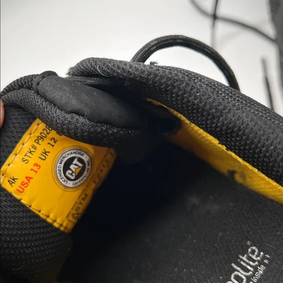 Caterpillar Mens STREAMLINE CT Comp Toe Work Industrial Safety Shoes Black SZ 13 - Picture 8 of 9